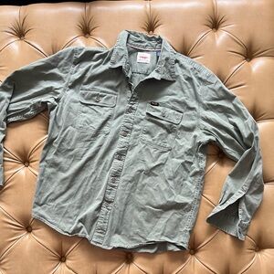 Green Button-Up Shirt